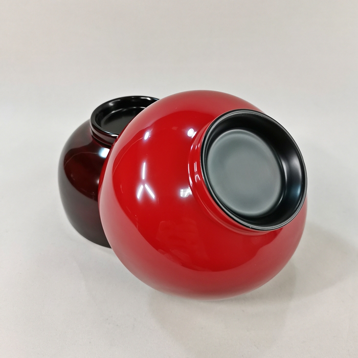 会津漆器　3.8布袋　夫婦椀（漆・手塗）の画像