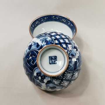 平戸祥瑞　外彫　組飯碗　三川内焼　平戸松山窯の画像