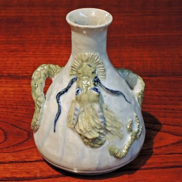 有田焼　童工房　龍　一輪挿しの画像