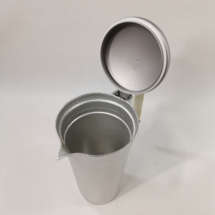 能作　錫 蓋付ちろり-Ｌ　Sake Pitcher-ＣＨＩＲＯＲＩ　460㏄の画像