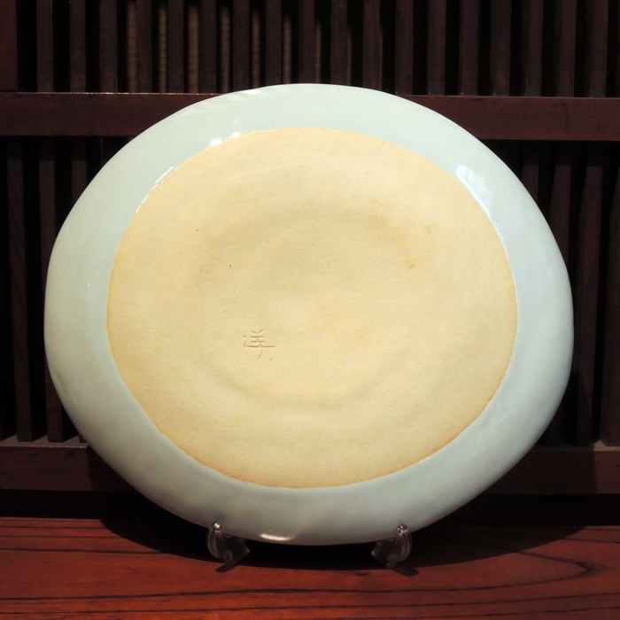 有田　山口洋一工房　小花散し手捻り大皿の画像