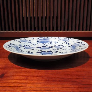 有田　山口洋一工房　小花散し8寸兜皿の画像