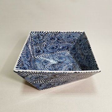 有田 そうた窯　蛸唐草 捻り角鉢の画像