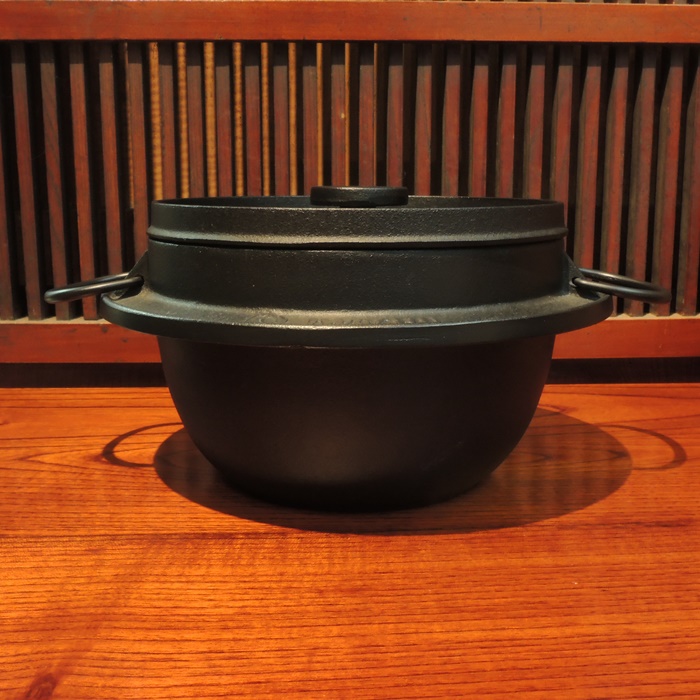 南部鐵器　ごはん鍋　3合炊　IH(100V・200V)対応の画像
