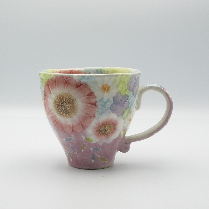 工房ゆずりは　紫京花　マグカップの画像