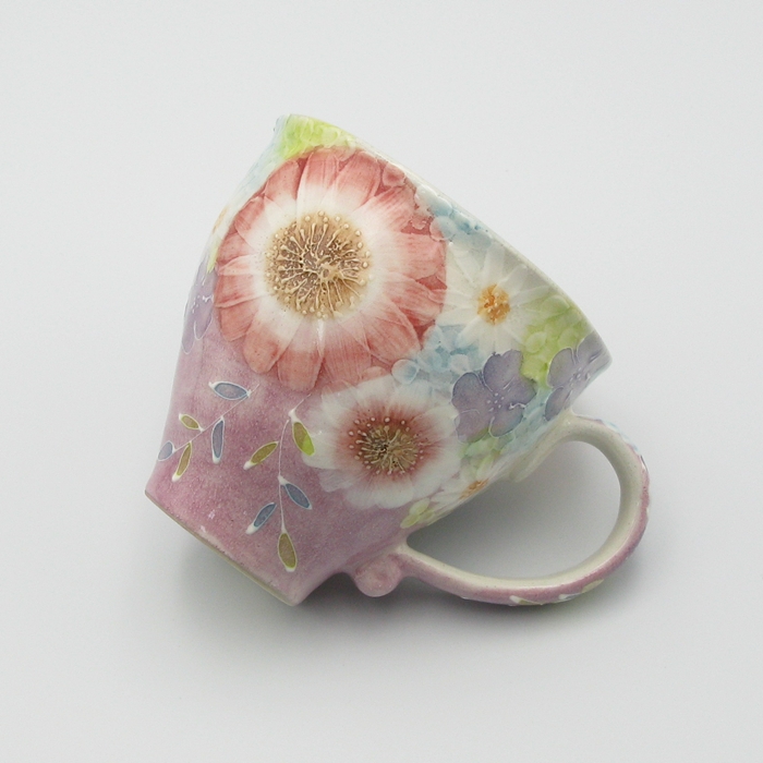 工房ゆずりは　紫京花　マグカップの画像