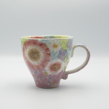 工房ゆずりは　紫京花　マグカップの画像