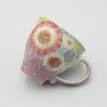 工房ゆずりは　紫京花　マグカップの画像