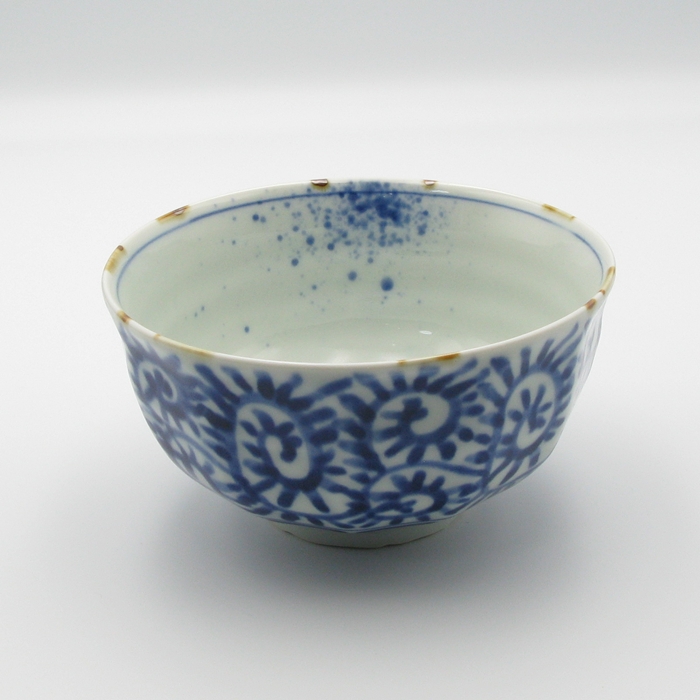 有田　福泉窯　蛸唐草　面取飯碗の画像