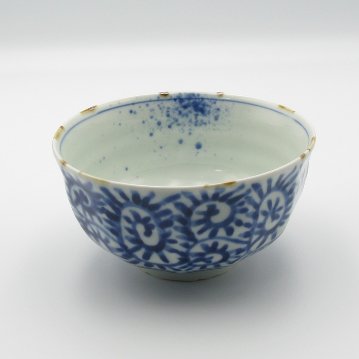 有田　福泉窯　蛸唐草　面取飯碗の画像