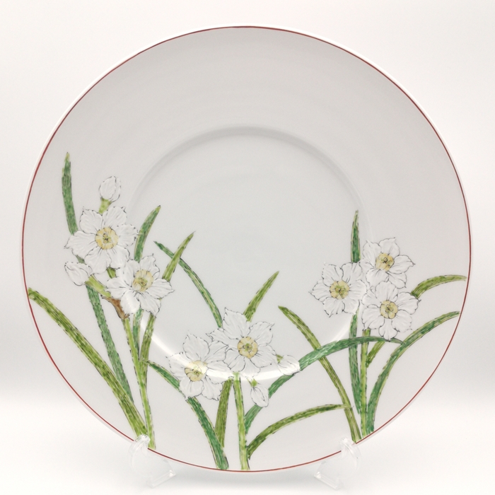 有田　水仙　和洋皿　陶磁器工房いとうの画像