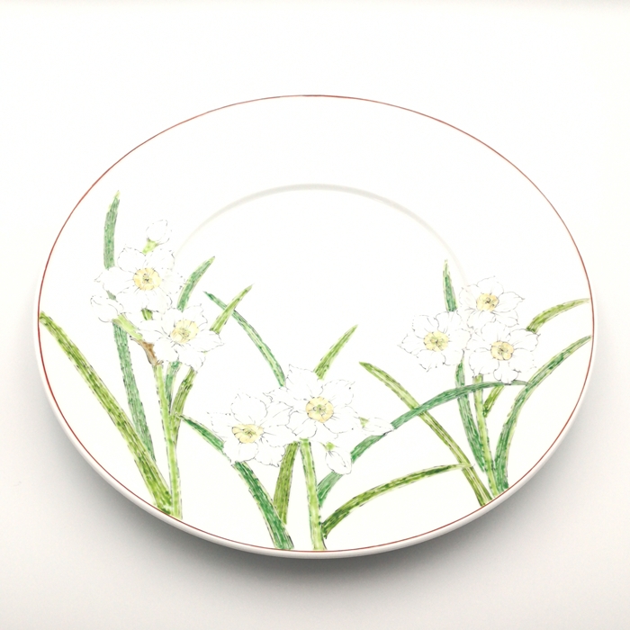 有田　水仙　和洋皿　陶磁器工房いとうの画像