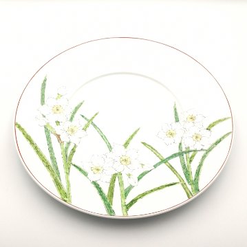 有田　水仙　和洋皿　陶磁器工房いとうの画像