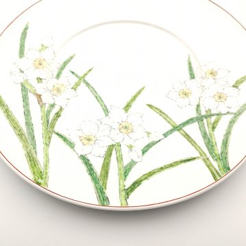 有田　水仙　和洋皿　陶磁器工房いとうの画像