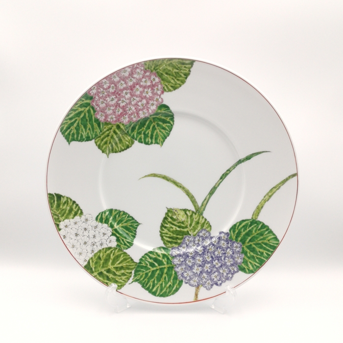 有田　紫陽花　和洋皿　陶磁器工房いとうの画像
