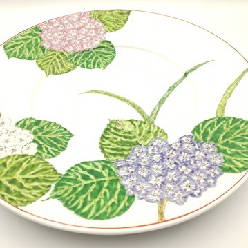 有田　紫陽花　和洋皿　陶磁器工房いとうの画像