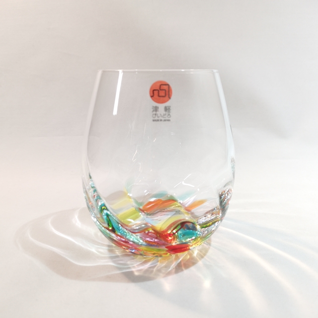 津軽びいどろ　ねぶたあかり　ロックグラス 彩iroの画像