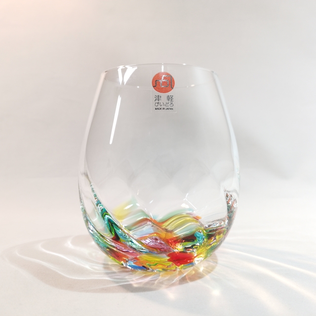 津軽びいどろ　ねぶたあかり　ロックグラス 彩iroの画像