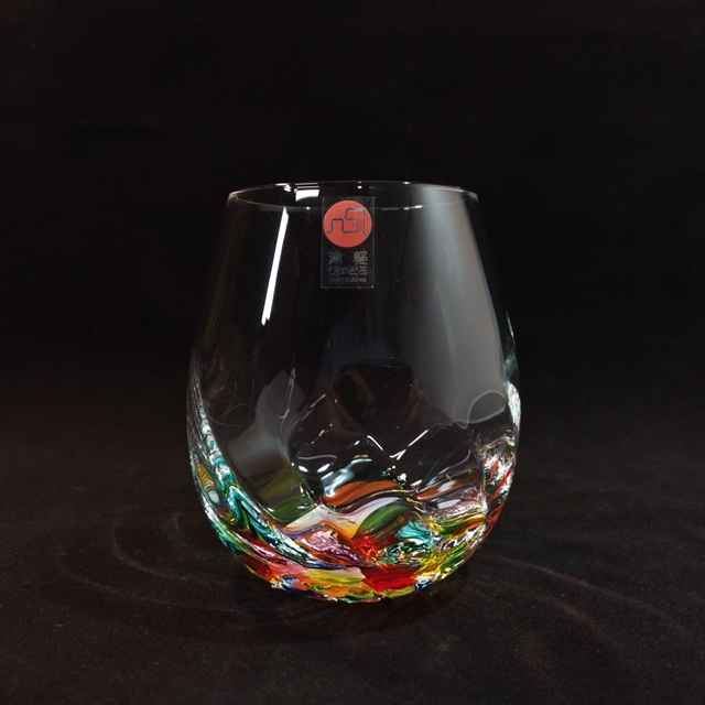 津軽びいどろ　ねぶたあかり　ロックグラス 彩iroの画像