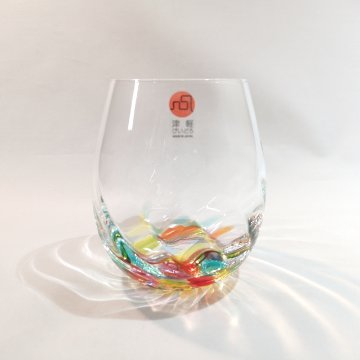 津軽びいどろ　ねぶたあかり　ロックグラス 彩iroの画像