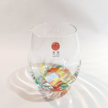 津軽びいどろ　ねぶたあかり　ロックグラス 彩iroの画像