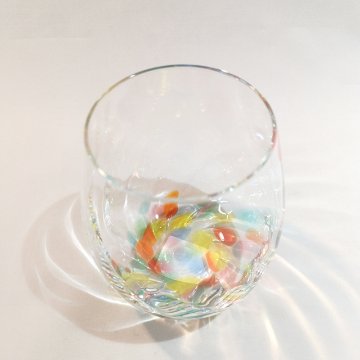 津軽びいどろ　ねぶたあかり　ロックグラス 彩iroの画像