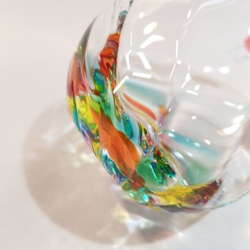 津軽びいどろ　ねぶたあかり　ロックグラス 彩iroの画像