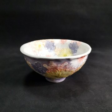 工房ゆずりは　紫花景色　飯碗の画像