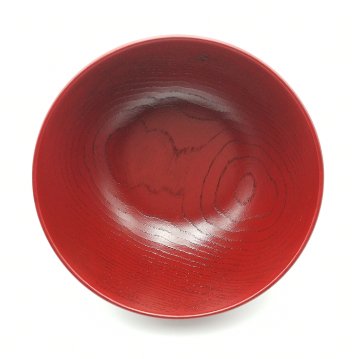 栓　摺り分け汁椀（朱/黒）　山中漆器 日本製の画像