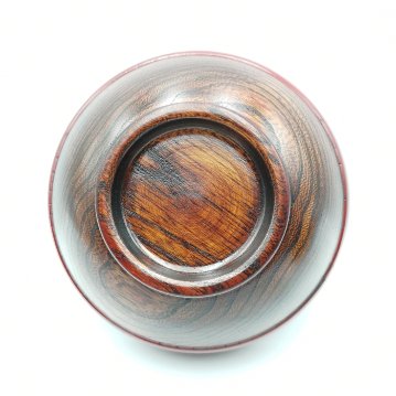 栓　摺り分け汁椀（朱/黒）　山中漆器 日本製の画像