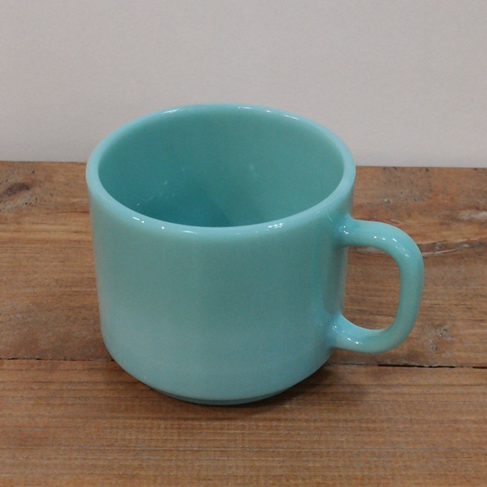 MILK GLASS　マグカップ（ラベンダー・ターコイズ・モカ）　300㏄の画像