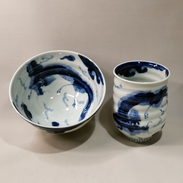 有田　そうた窯　龍雲手造り茶碗の画像