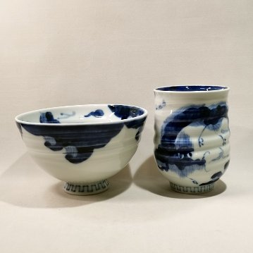有田　そうた窯　龍雲手造り茶碗の画像