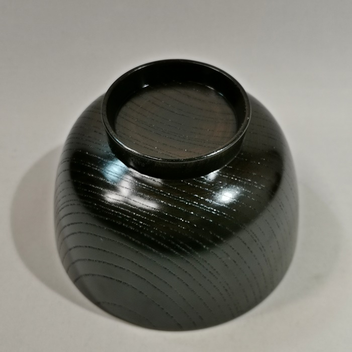 欅　切立3.8汁椀（拭漆・赤摺・黒摺）　山中漆器 日本製の画像