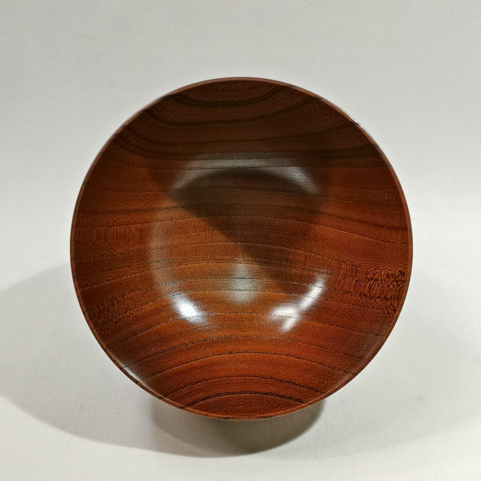 欅　切立3.8汁椀（拭漆・赤摺・黒摺）　山中漆器 日本製の画像