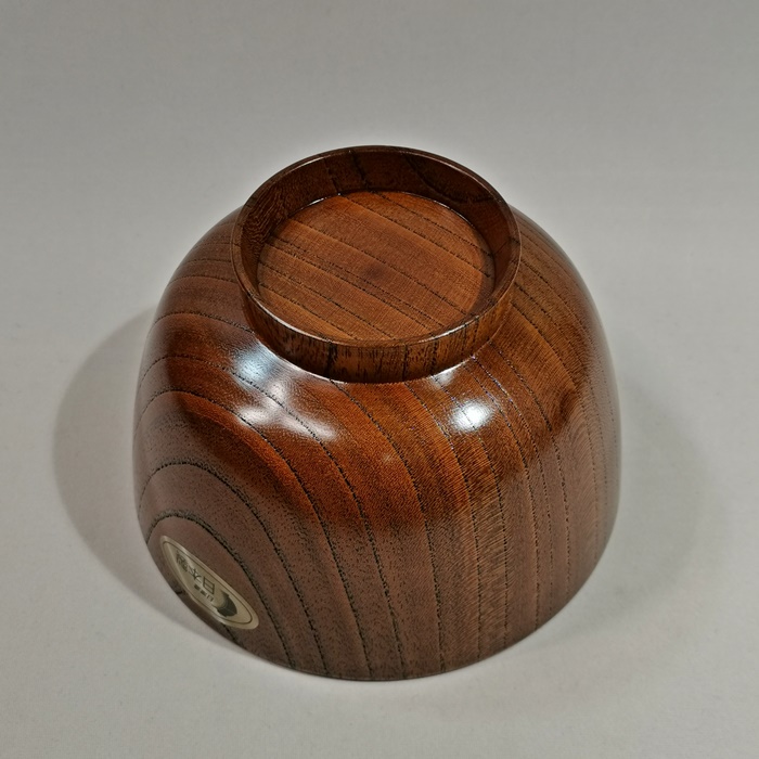 欅　切立3.8汁椀（拭漆・赤摺・黒摺）　山中漆器 日本製の画像