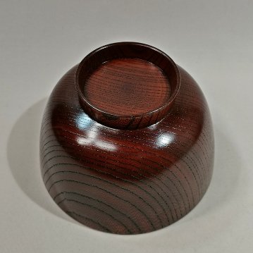 欅　切立3.8汁椀（拭漆・赤摺・黒摺）　山中漆器 日本製の画像