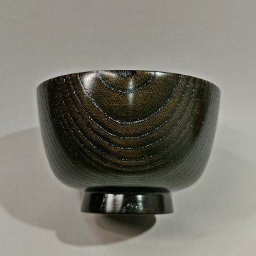 欅　切立3.8汁椀（拭漆・赤摺・黒摺）　山中漆器 日本製の画像