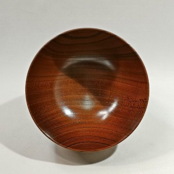 欅　切立3.8汁椀（拭漆・赤摺・黒摺）　山中漆器 日本製の画像