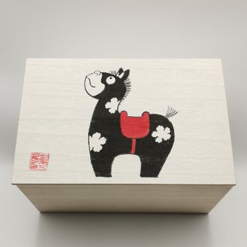 童工房　干支・午　置物　屏風・マット付の画像