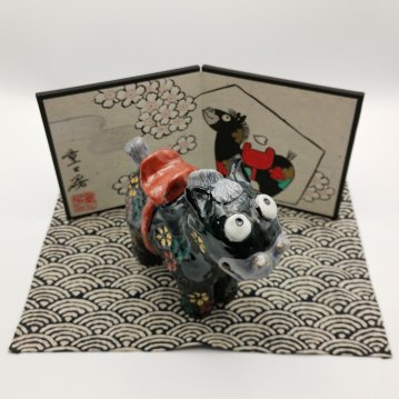 童工房　干支・午　置物　屏風・マット付の画像