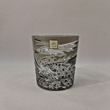 KAGAMI　江戸切子ロックグラス〈舞〉青墨　280㎖の画像