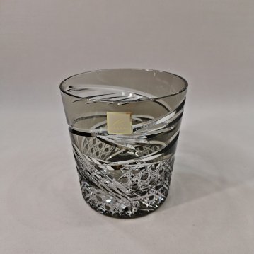 KAGAMI　江戸切子ロックグラス〈舞〉青墨　280㎖の画像