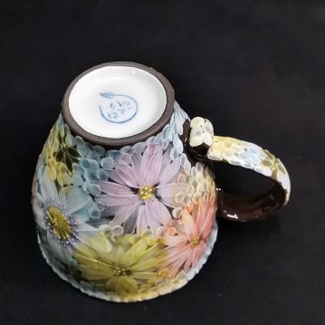 工房ゆずりは　彩雅花紋　マグカップの画像