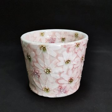 工房ゆずりは　白絵花紋　姫碗の画像