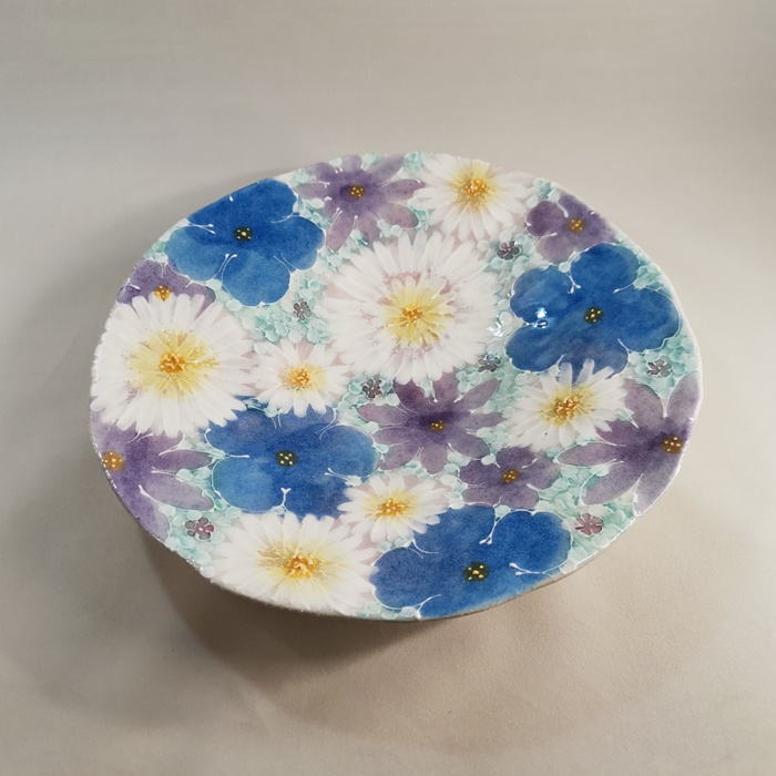 工房ゆずりは　花友禅　パスタ皿の画像