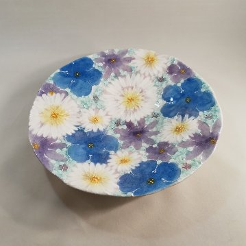 工房ゆずりは　花友禅　パスタ皿の画像
