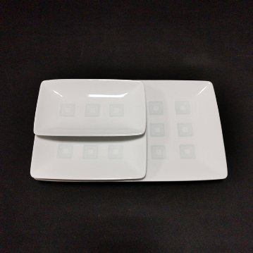 白山陶器　升目紋　銘々皿の画像