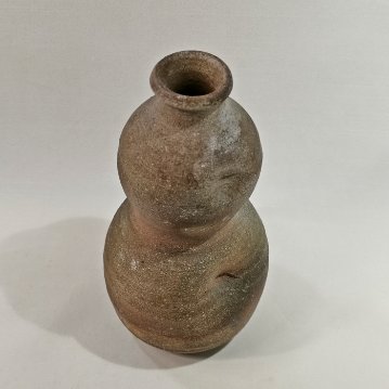 伊賀焼　焼〆ひょうたん　花入の画像
