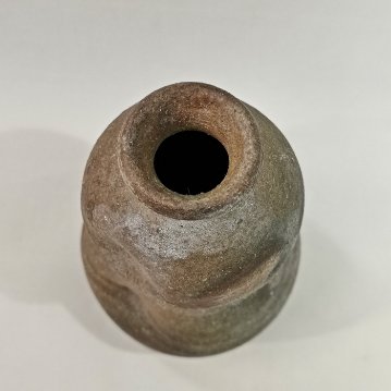 伊賀焼　焼〆ひょうたん　花入の画像